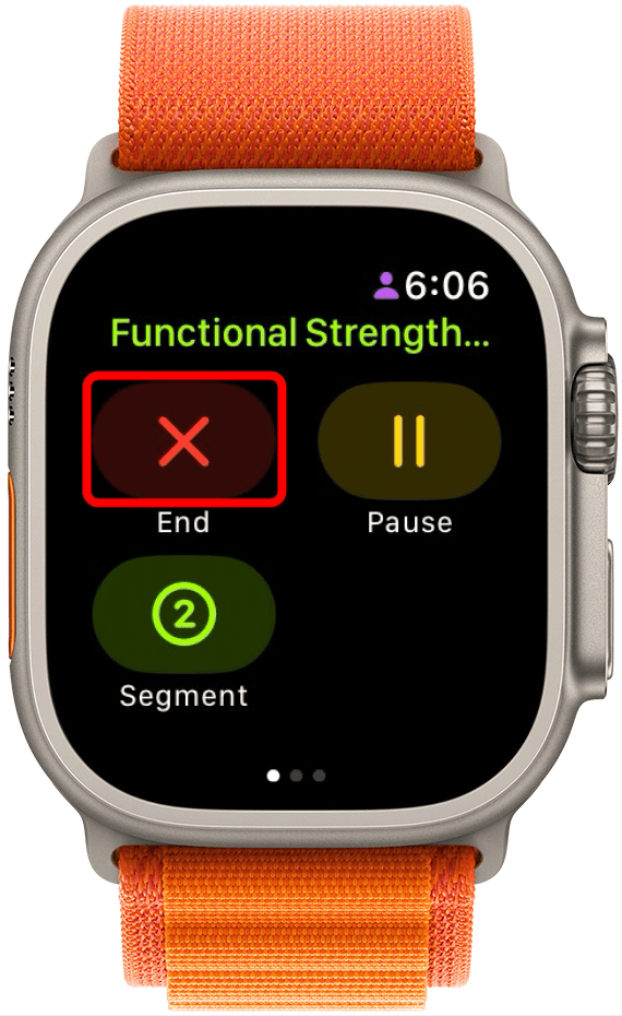 Heben der Apple Watch