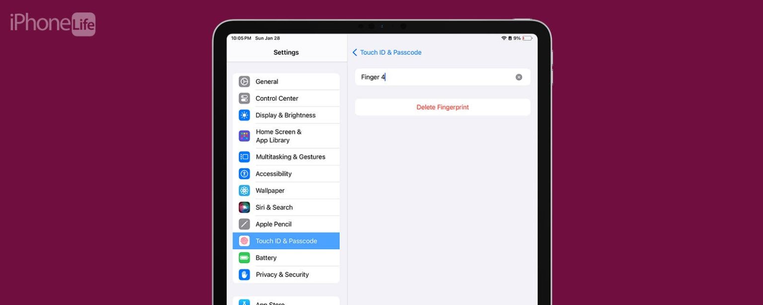 1707309425 Unbekannte Fingerabdruecke von Ihrem iPad oder iPhone loeschen