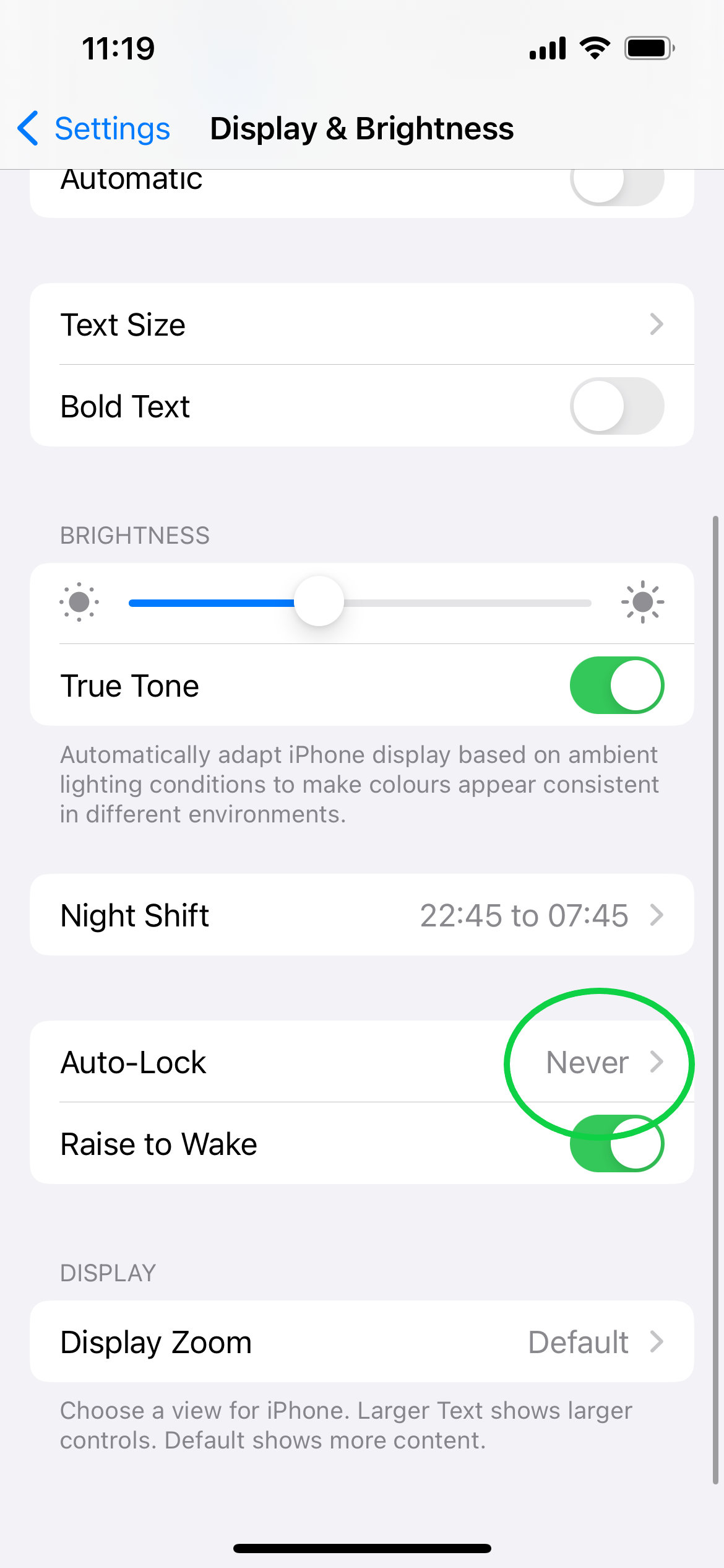 1707500210 258 So stellen Sie das Bildschirm Timeout auf dem iPhone ein