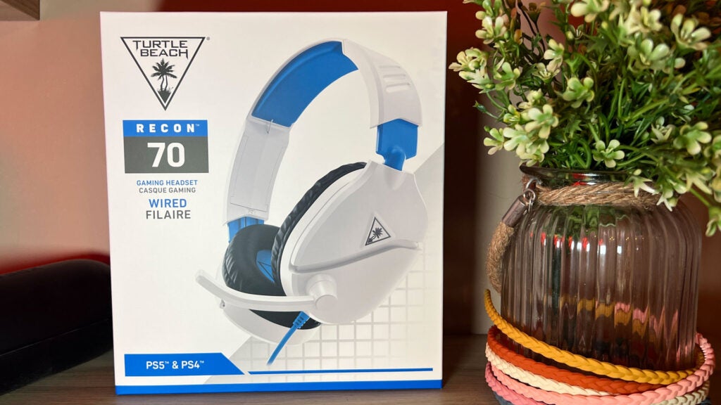 Der Turtle Beach Recon 70 in seiner Einzelhandelsverpackung.