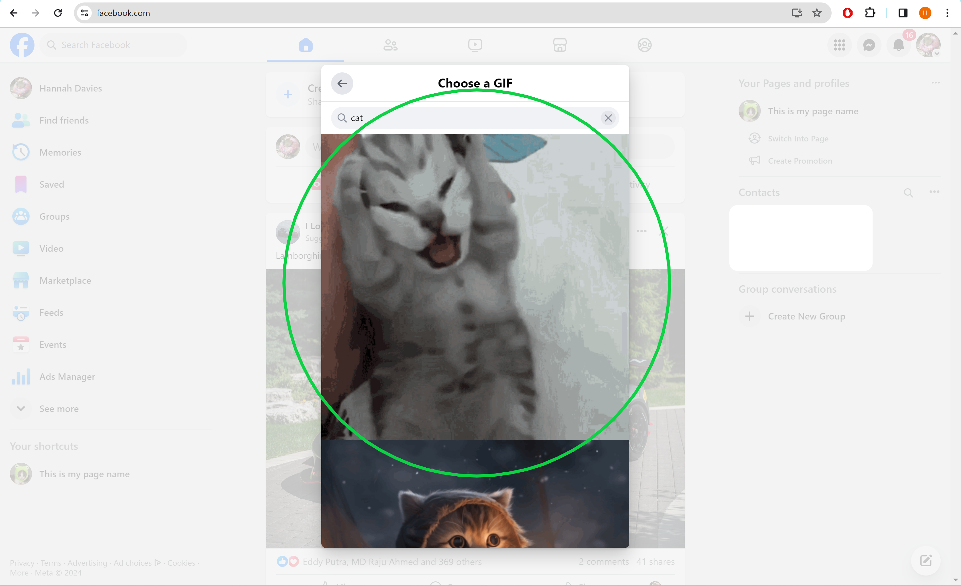 1707894024 531 So posten Sie ein GIF auf Facebook