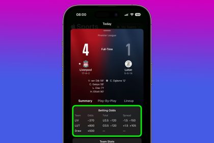 1708626318 So verbergen Sie Wettquoten in der Apple Sports App