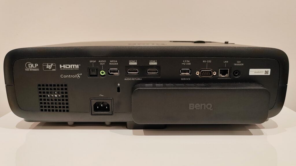 Anschlüsse auf der Rückseite des BenQ W4000i
