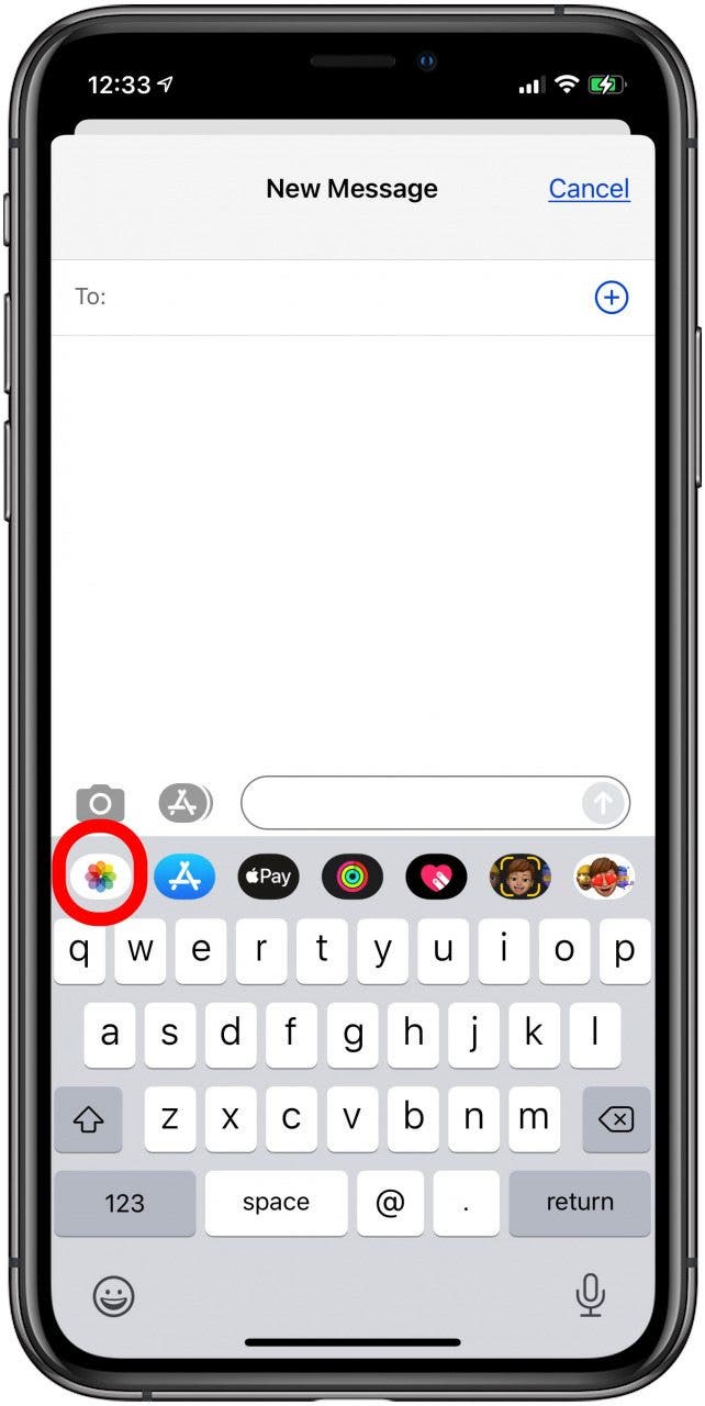 Tippen Sie auf das Symbol der Foto-App