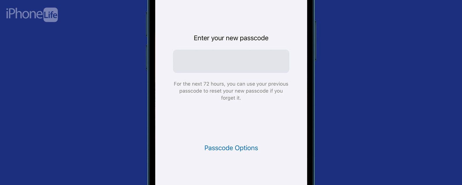 Aendern Sie Ihr iPhone in einen alphanumerischen Passcode
