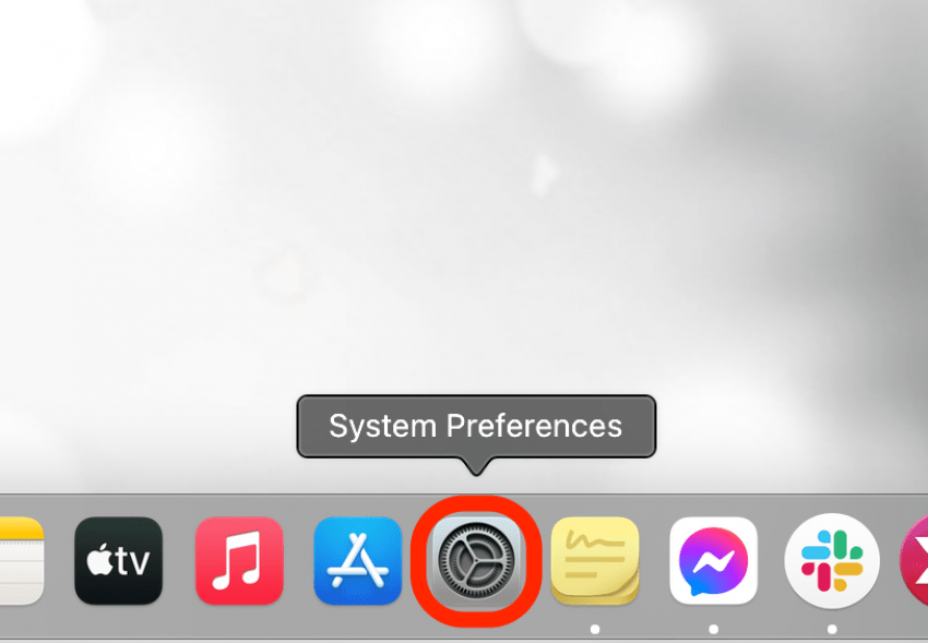 Öffnen Sie die Systemeinstellungen auf Ihrem Mac