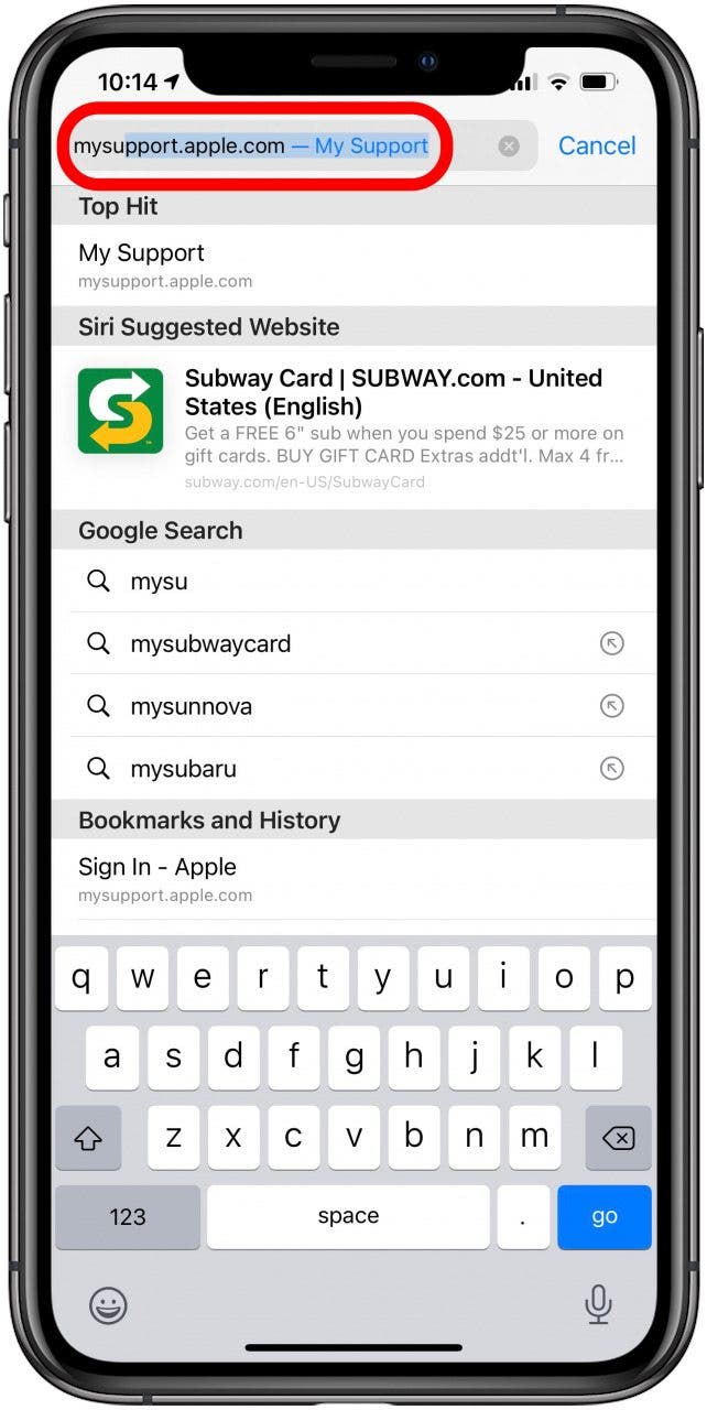 Suchen Sie nach Apple-Support