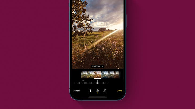So verwenden Sie Filter in der iPhone Fotos App