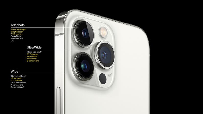 Welche Objektive hat mein iPhone iPhone 13 und fruehere Modelle