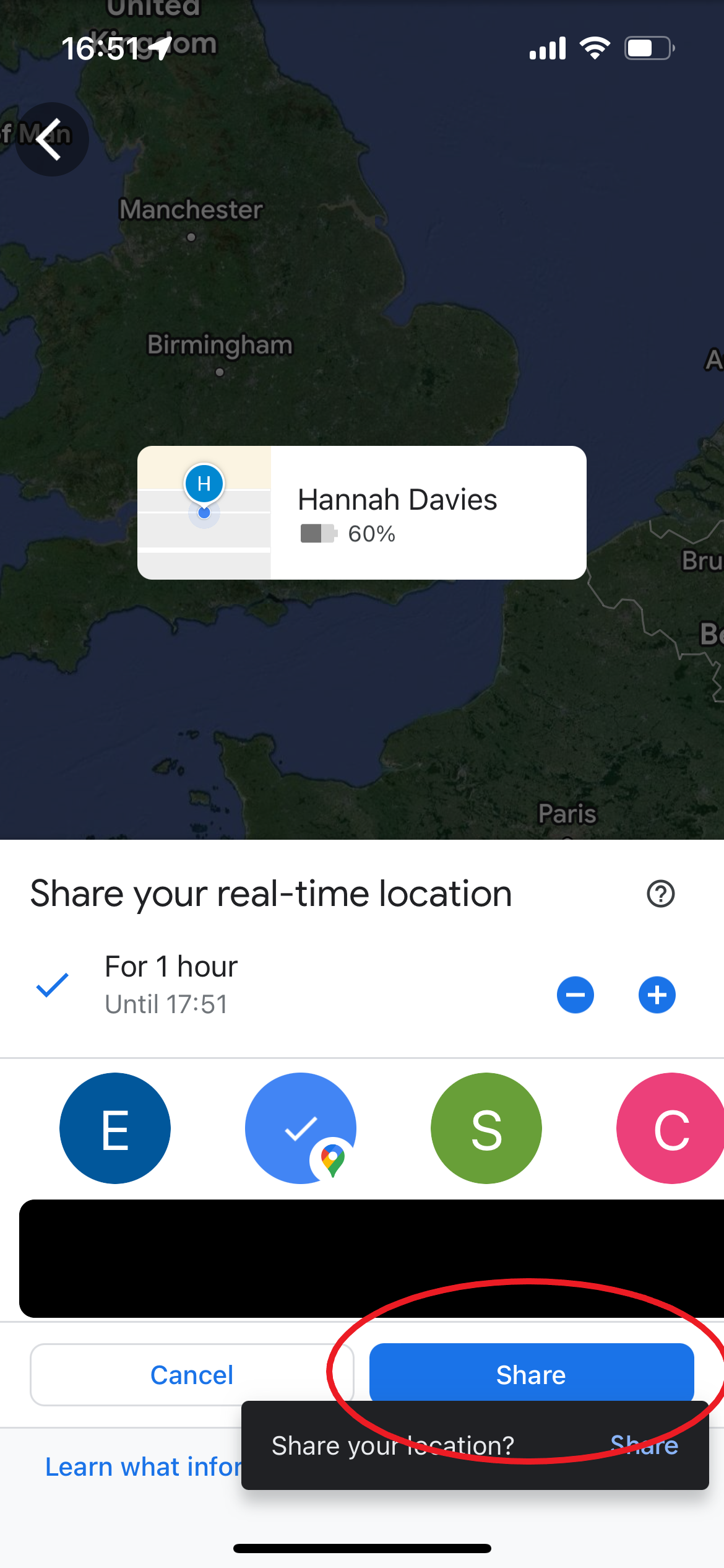 1709787654 532 So teilen Sie Ihren Standort in Google Maps