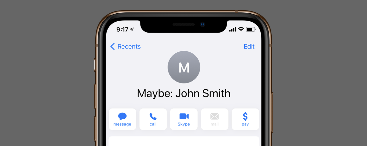 1709912928 Warum sagt mein iPhone Kontakt %E2%80%9EVielleicht