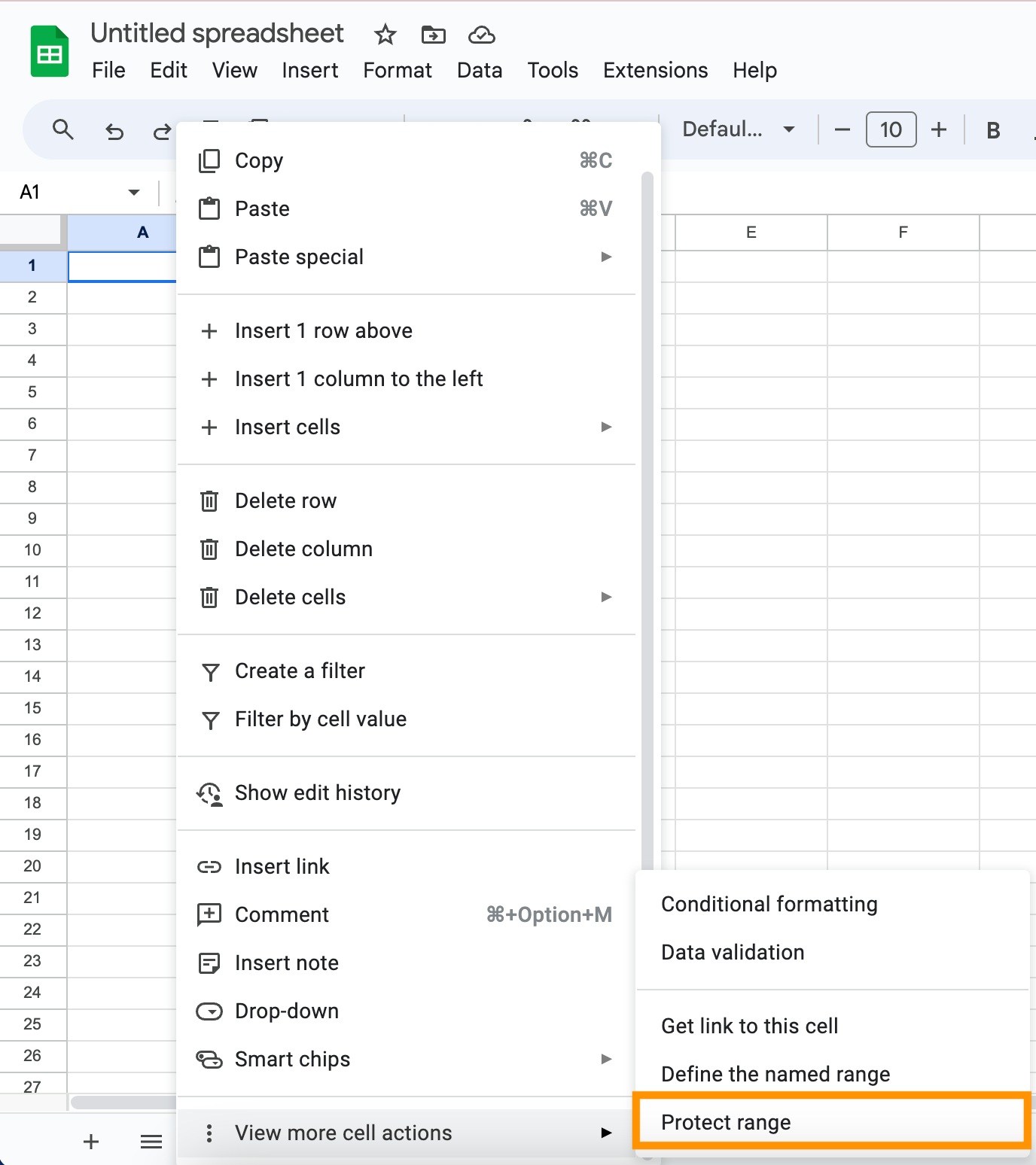 1709919394 385 So sperren Sie Zellen in Google Sheets