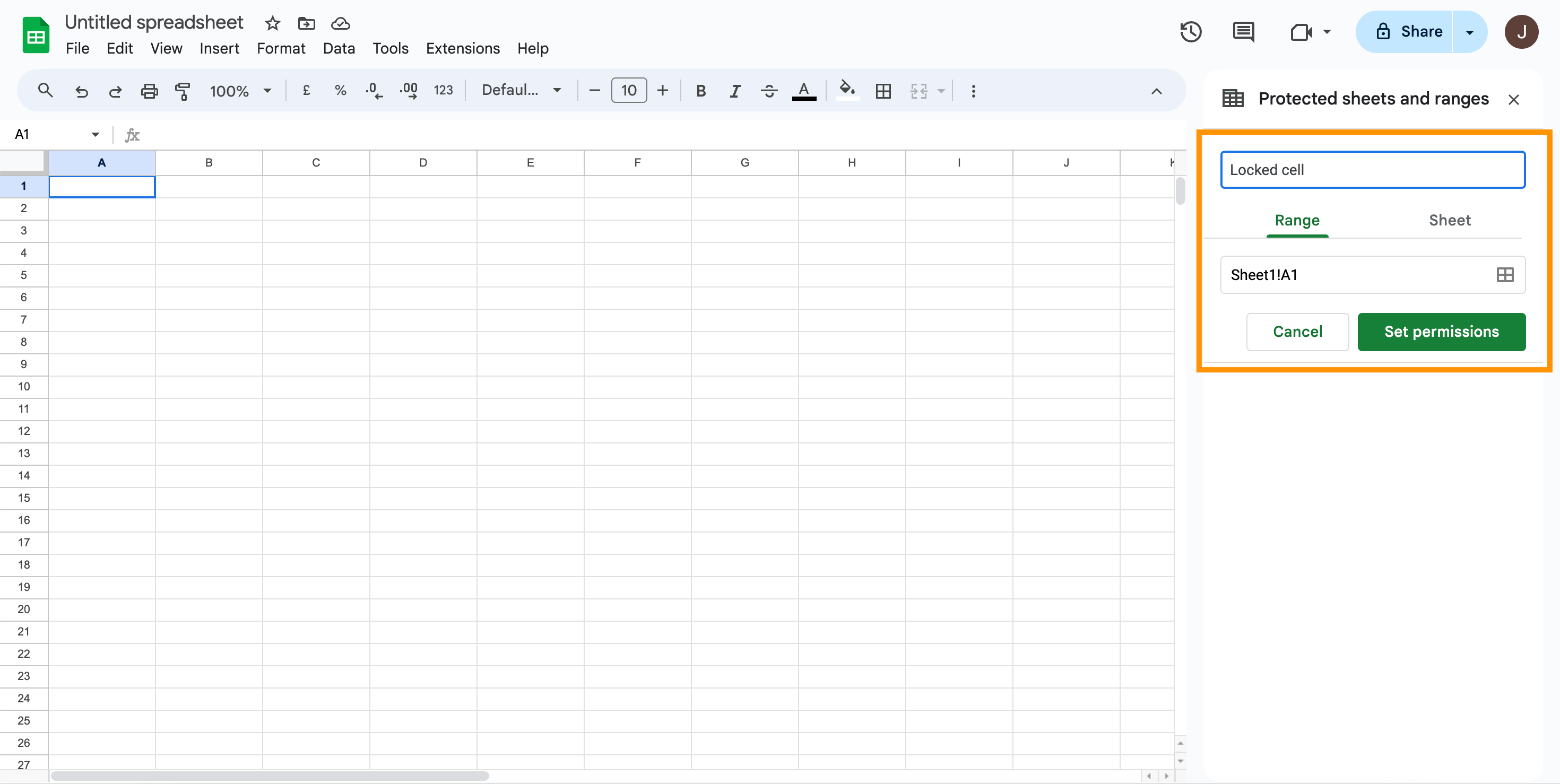 1709919398 805 So sperren Sie Zellen in Google Sheets