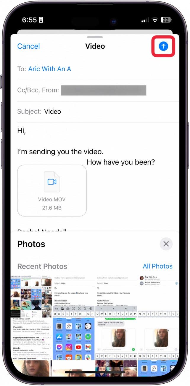So senden Sie iPhone-Videos an Android