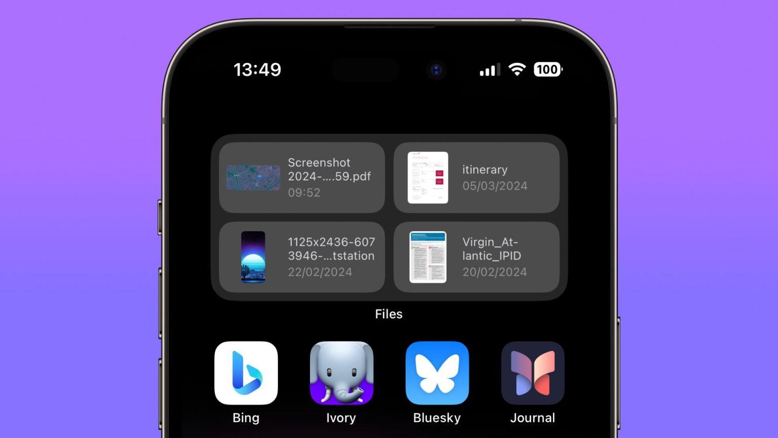 1710257788 Greifen Sie ueber den iPhone Startbildschirm auf Ihre zuletzt verwendeten Dateien