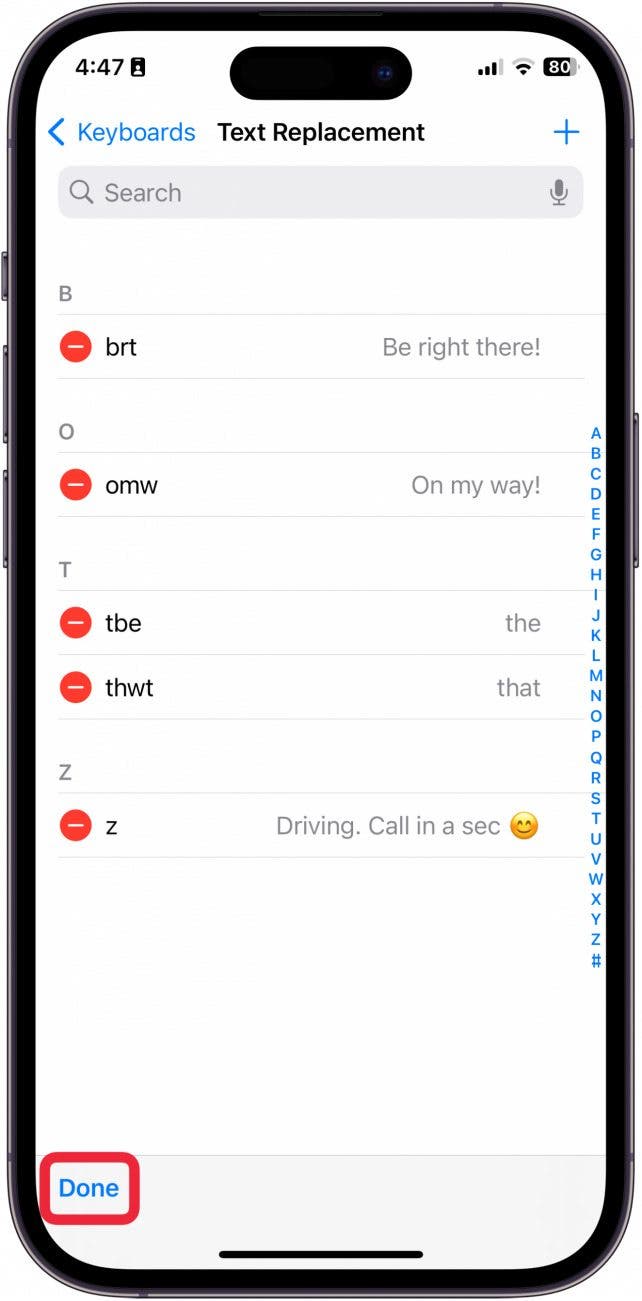 iPhone-SMS-Verknüpfungen