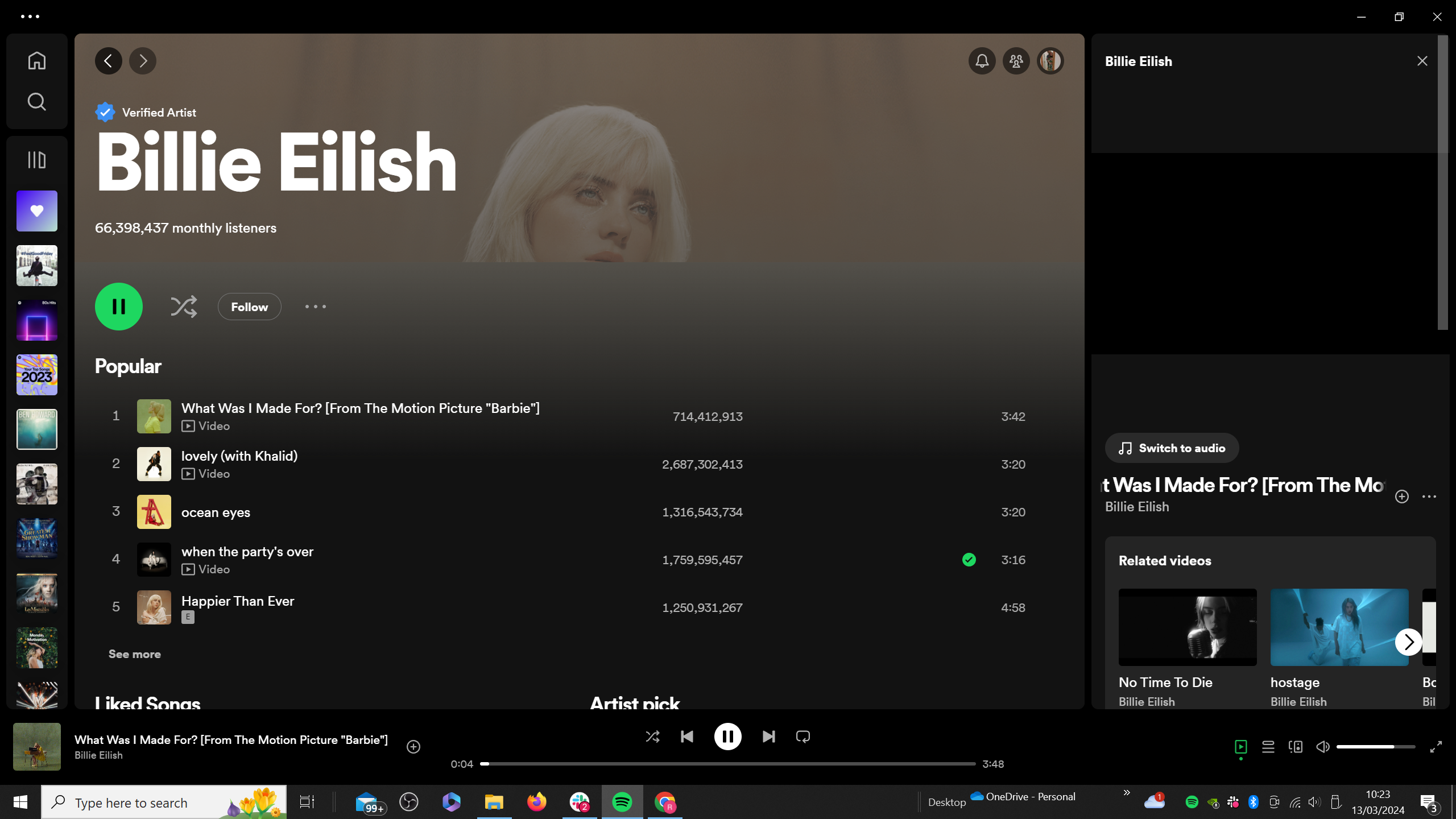 1710419793 863 So schauen Sie sich Musikvideos auf Spotify an