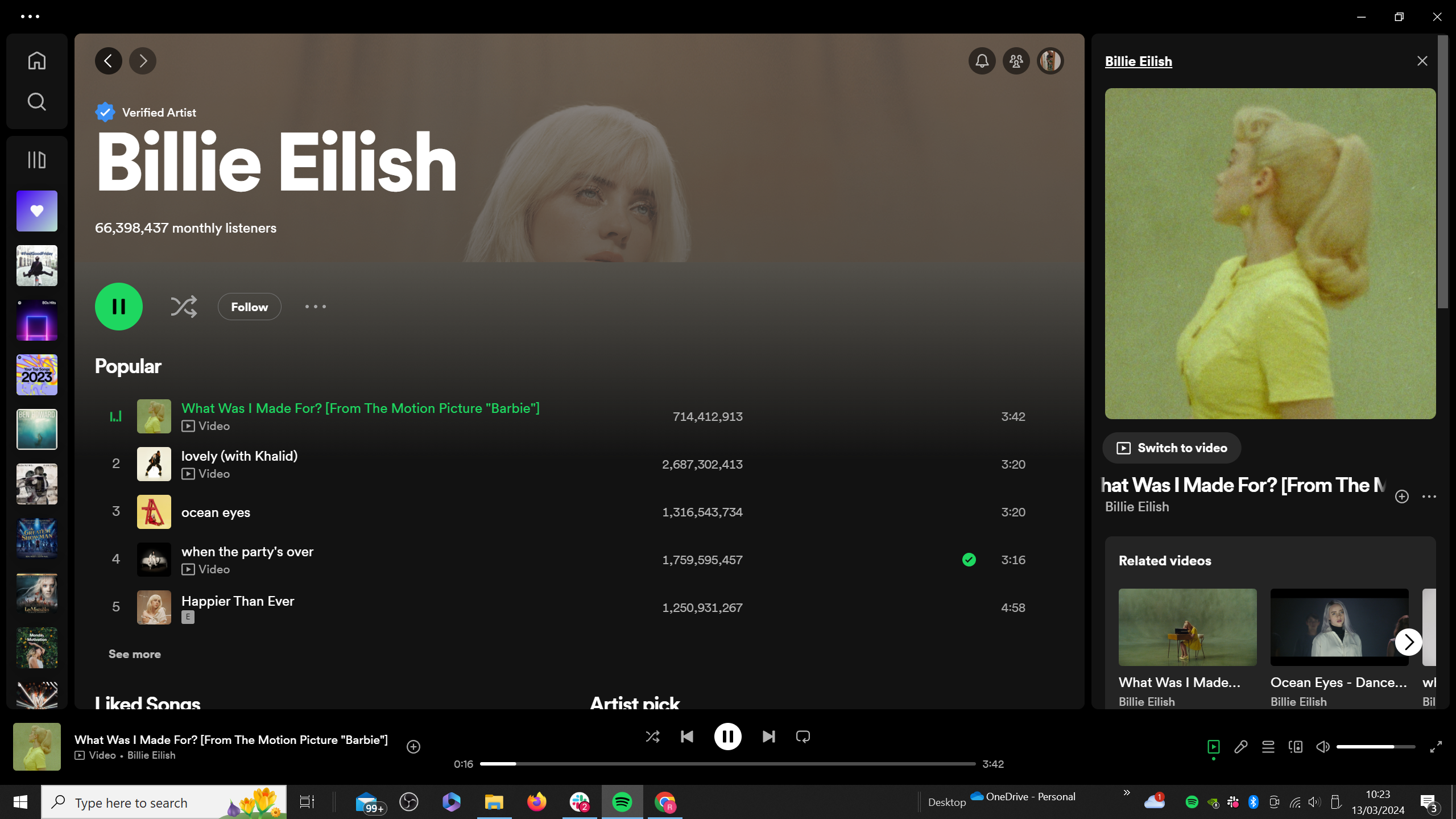 1710419793 866 So schauen Sie sich Musikvideos auf Spotify an