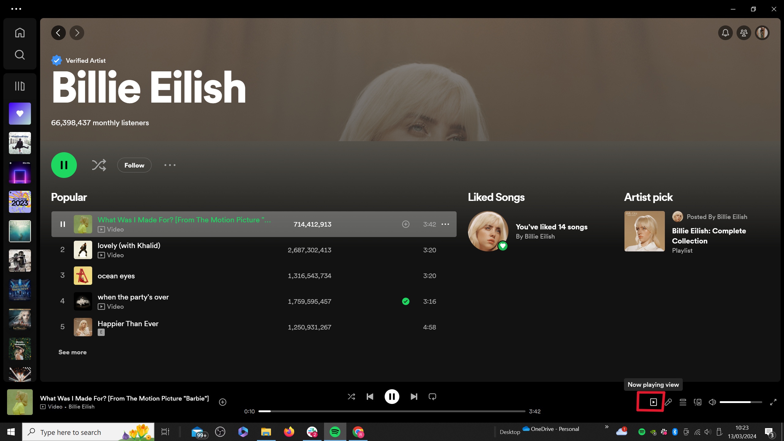 1710419793 867 So schauen Sie sich Musikvideos auf Spotify an