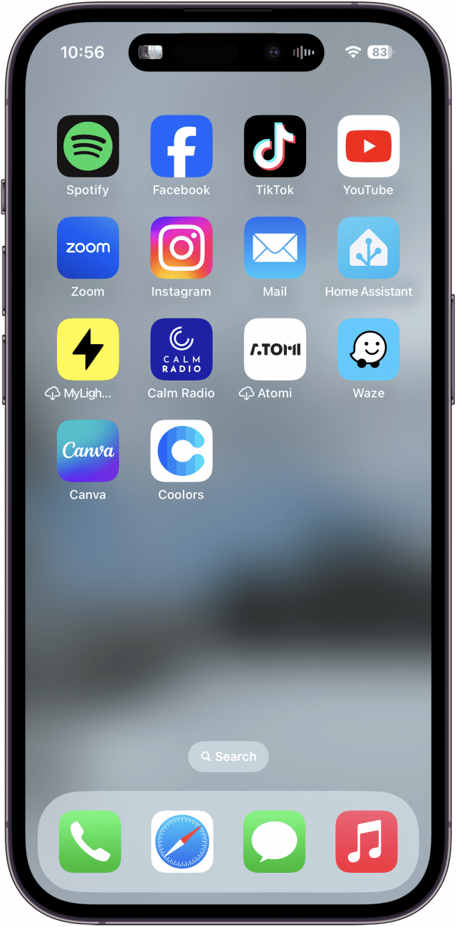 iPhone mit geteiltem Bildschirm