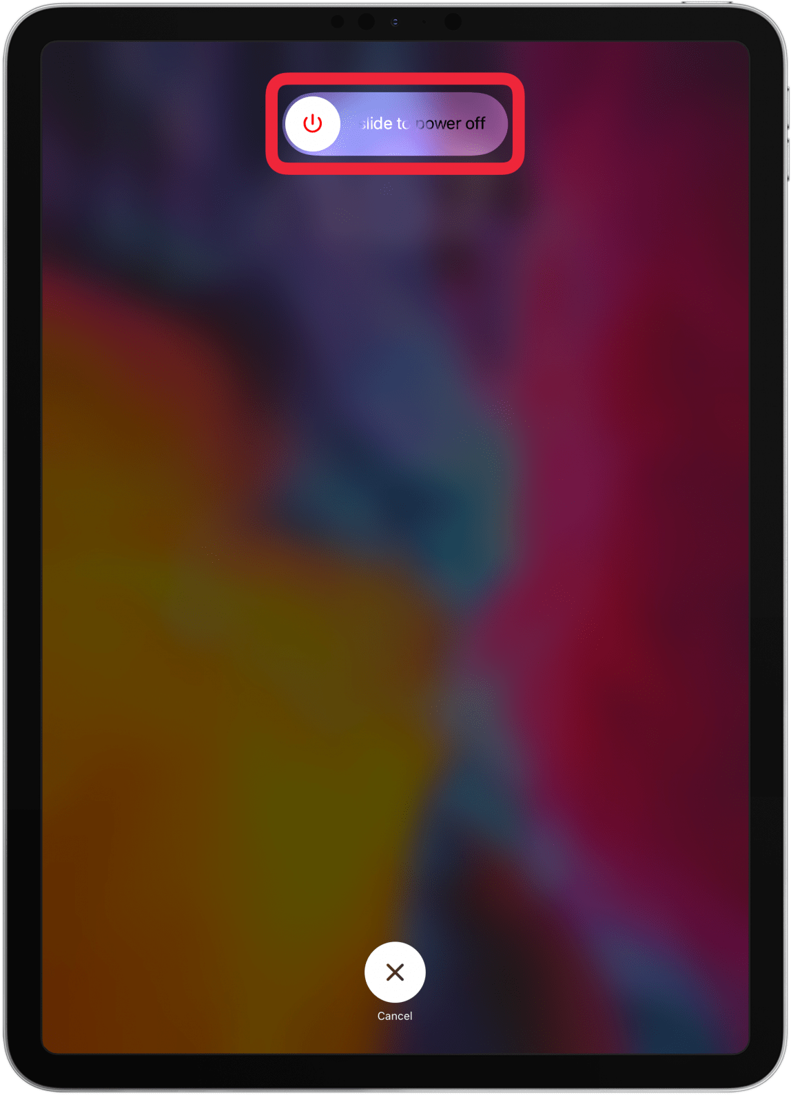 Starten Sie Ihr iPad neu.