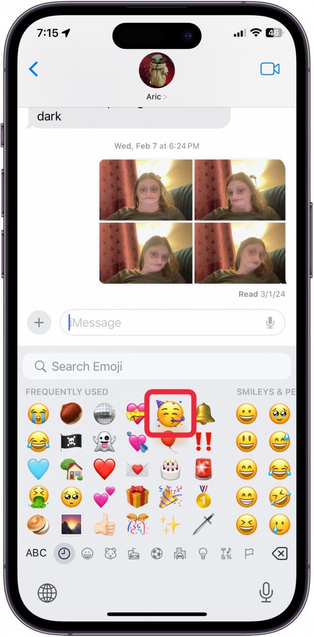 Emojis in Nachrichten
