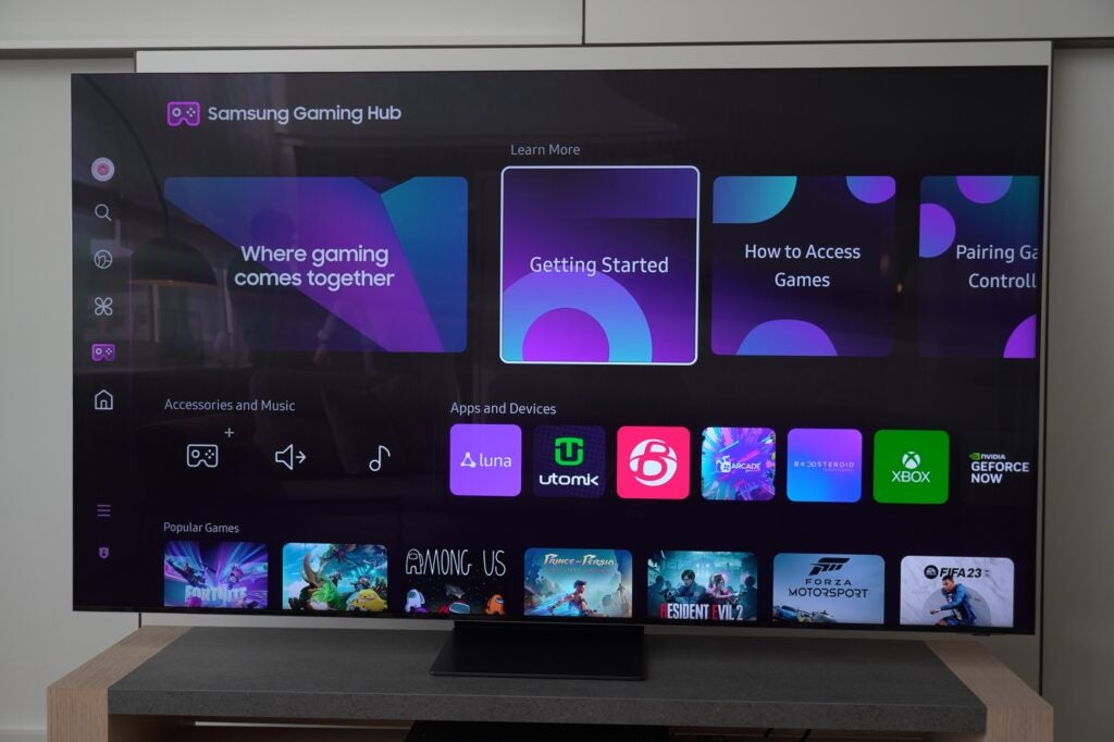 Samsung QN800D Gaming-Hub