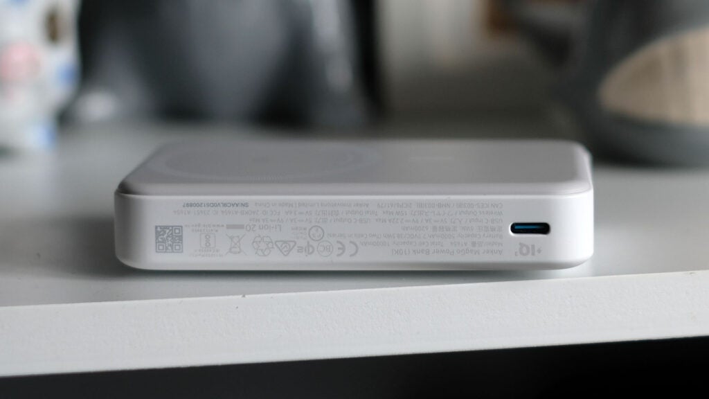 USB-C-Anschluss der Anker MagGo Power Bank 10K