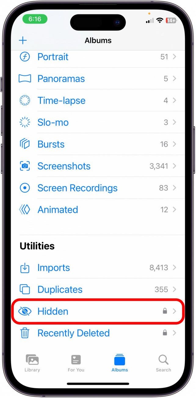 iPhone-Foto ausgeblendet