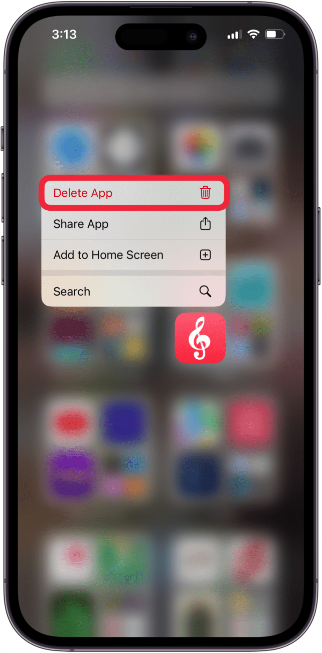 Löschen Sie die App und installieren Sie sie erneut, um zu verhindern, dass Musci automatisch auf dem iPhone abgespielt wird