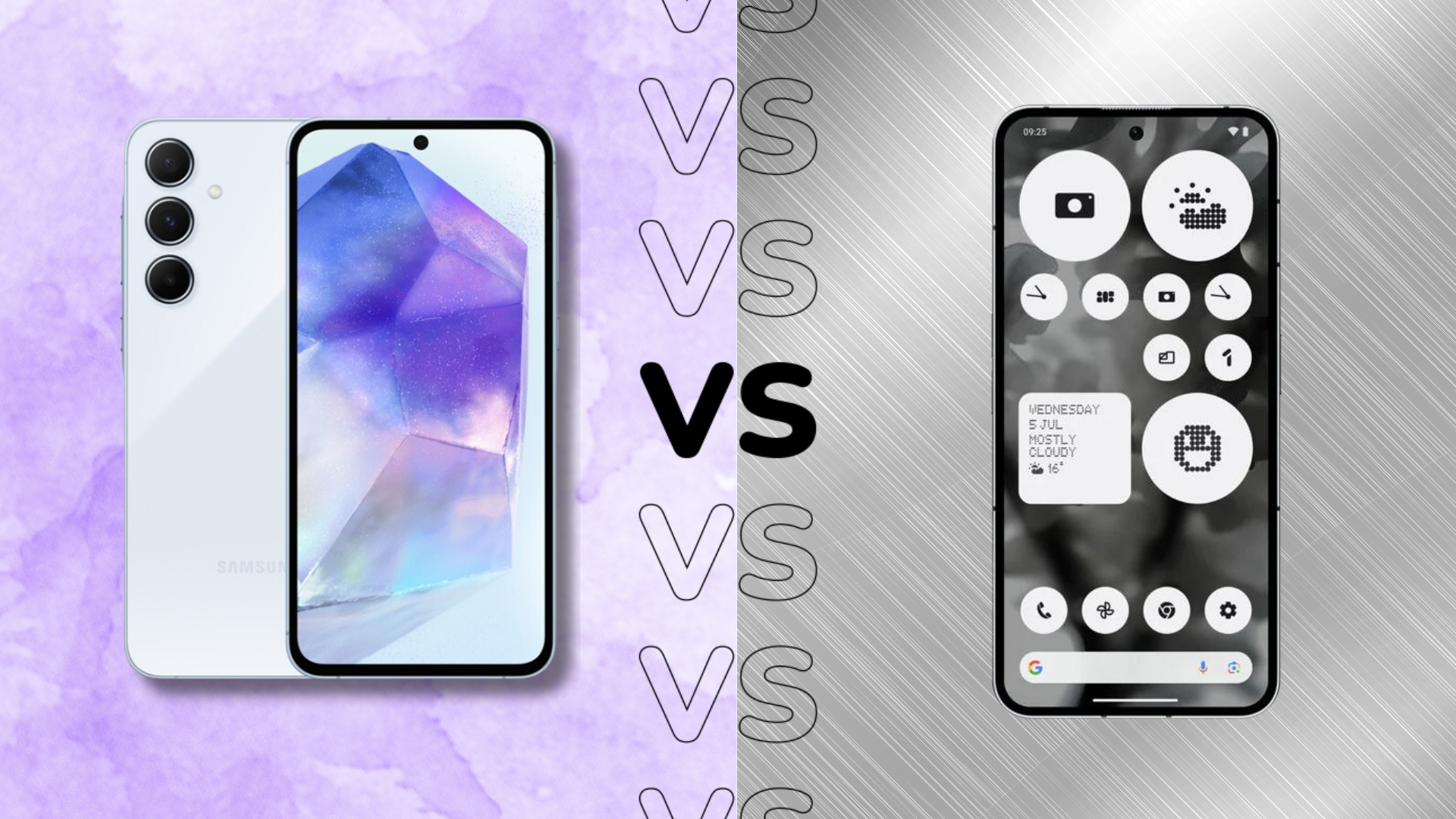 Samsung Galaxy A55 5G vs Nothing Phone 2 Welches sollten