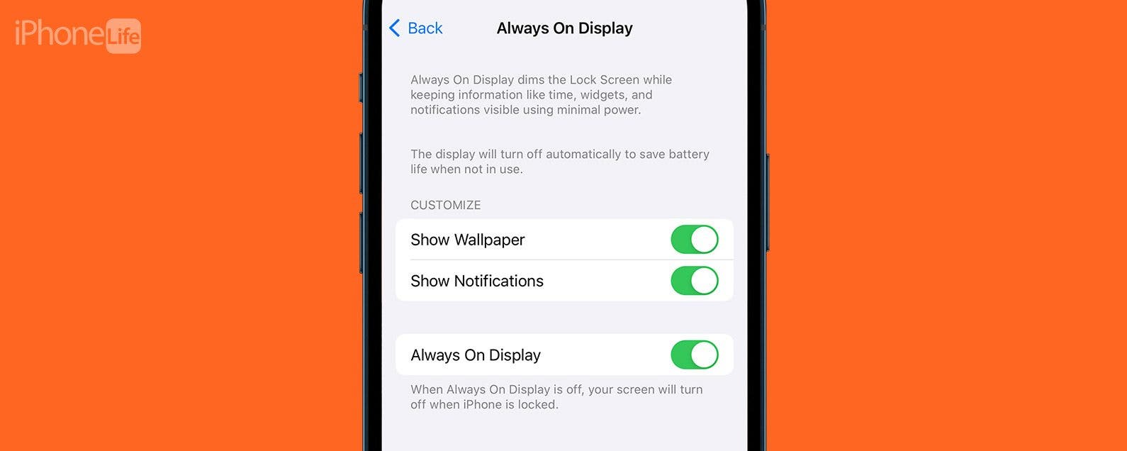 Sparen Sie Batterie indem Sie das Always On Display Ihres iPhones deaktivieren