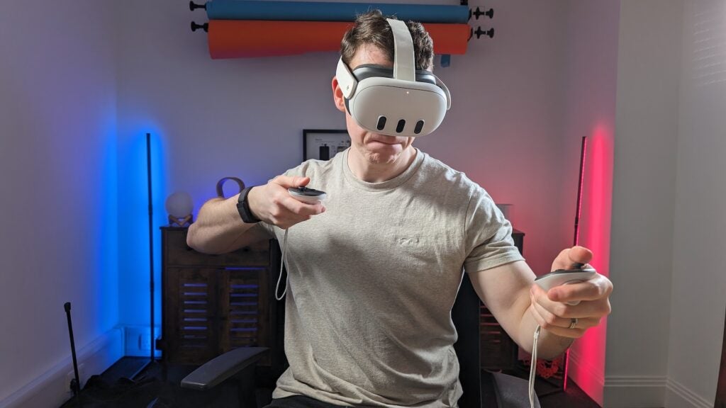Tragen der Meta Quest 3