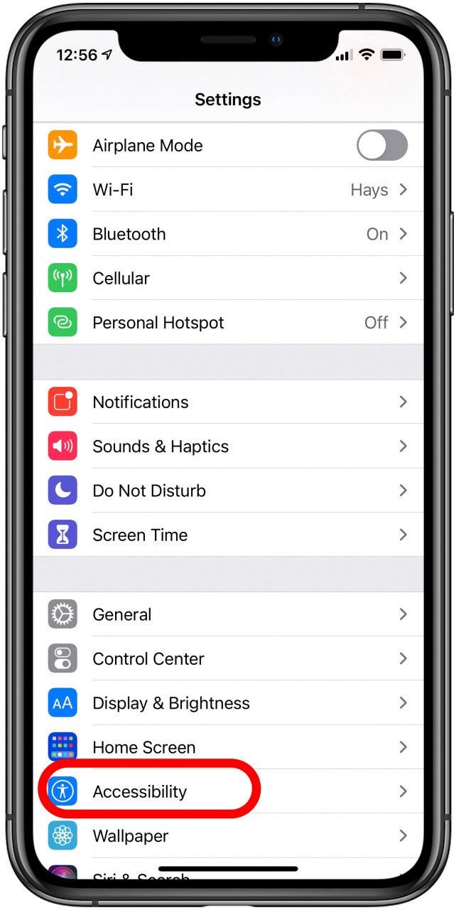Barrierefreiheitseinstellungen für das iPhone