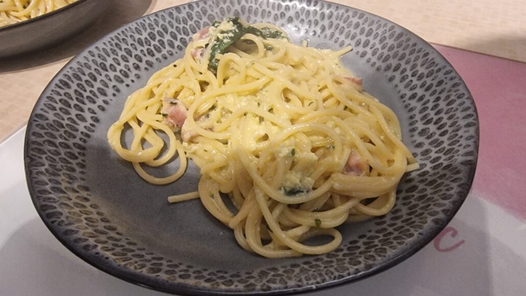 Carbonara – Cosori-Reiskocher-Lebensmittelprobe