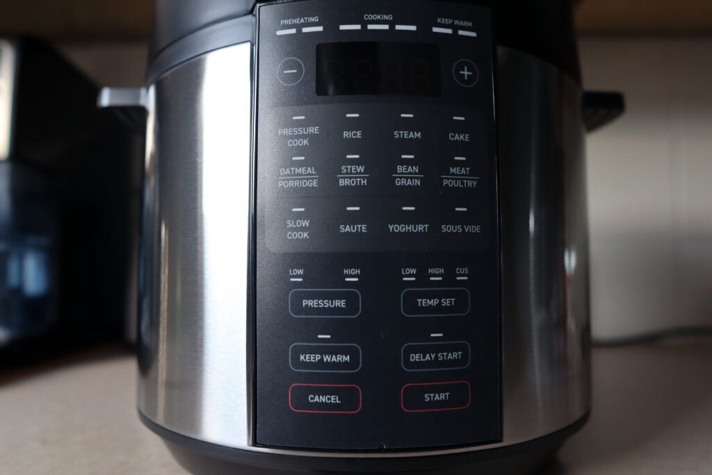 Bedienfeld – Cosori 5,7L Schnellkochtopf