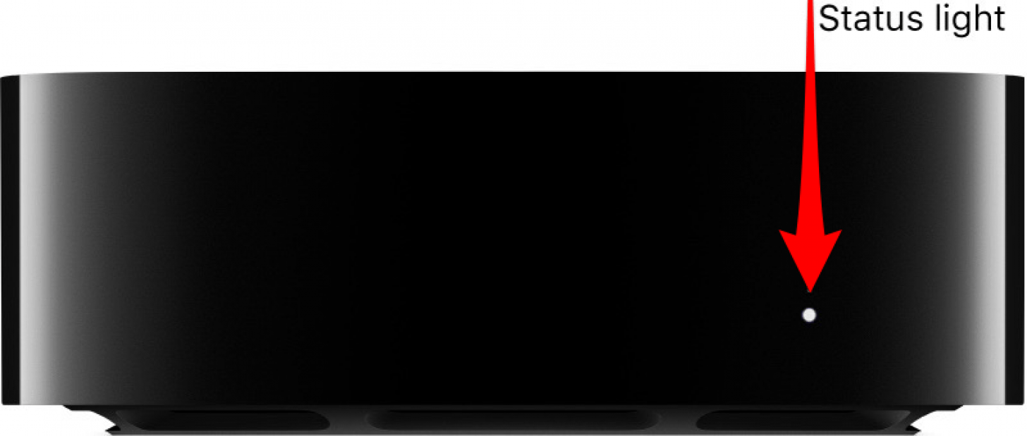 Lassen Sie die Tasten los, nachdem das Licht an Ihrem „Apple TV“ ausgeht und dann wieder angeht.