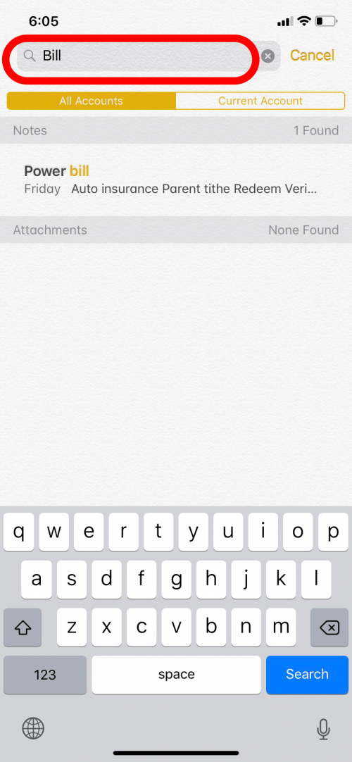 1712728140 417 So durchsuchen Sie die Notizen App auf dem iPhone