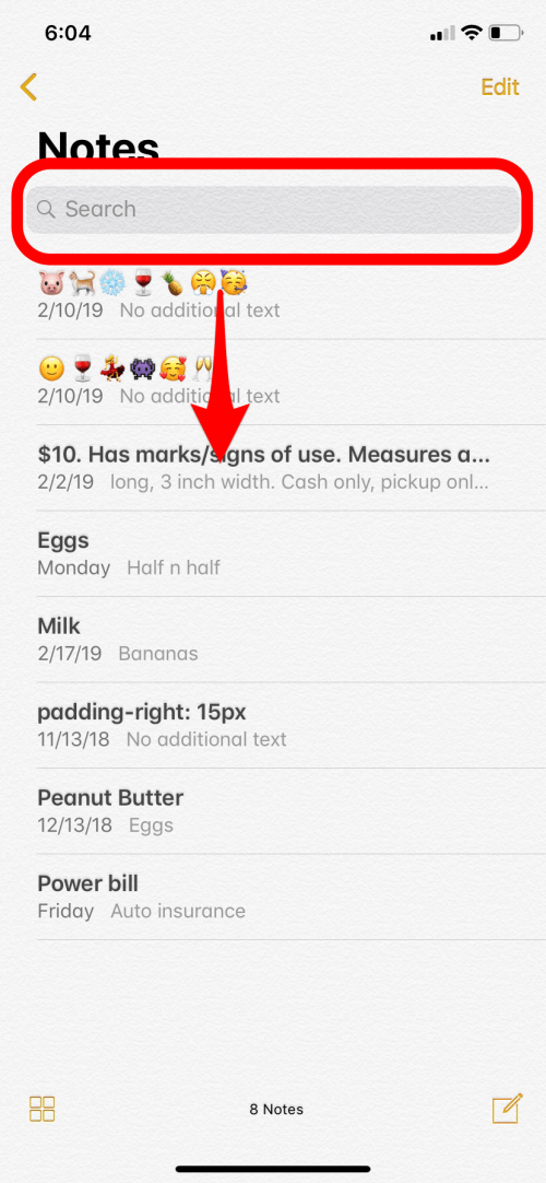 1712728140 545 So durchsuchen Sie die Notizen App auf dem iPhone