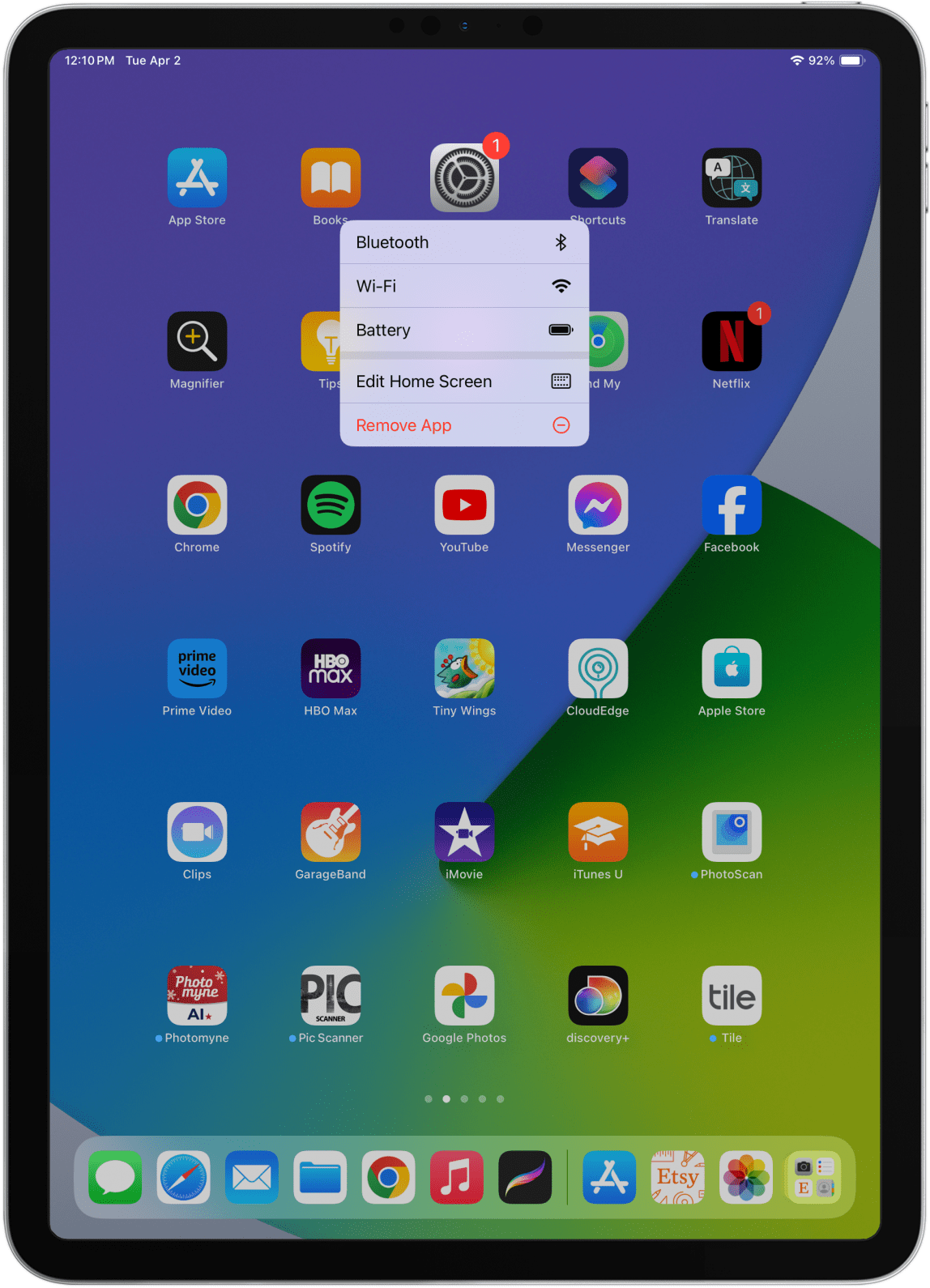 Einstellungen-App