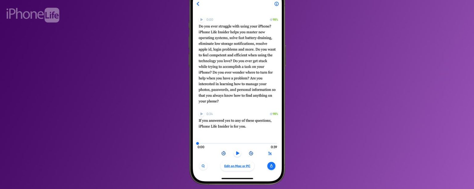 1713222110 So transkribieren Sie Sprachnotizen auf iPhone und iPad