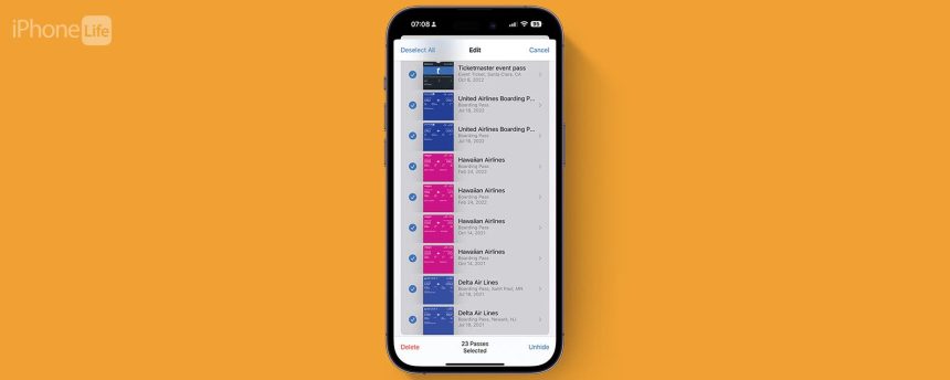 1713317845 So entfernen Sie Tickets aus Apple Wallet