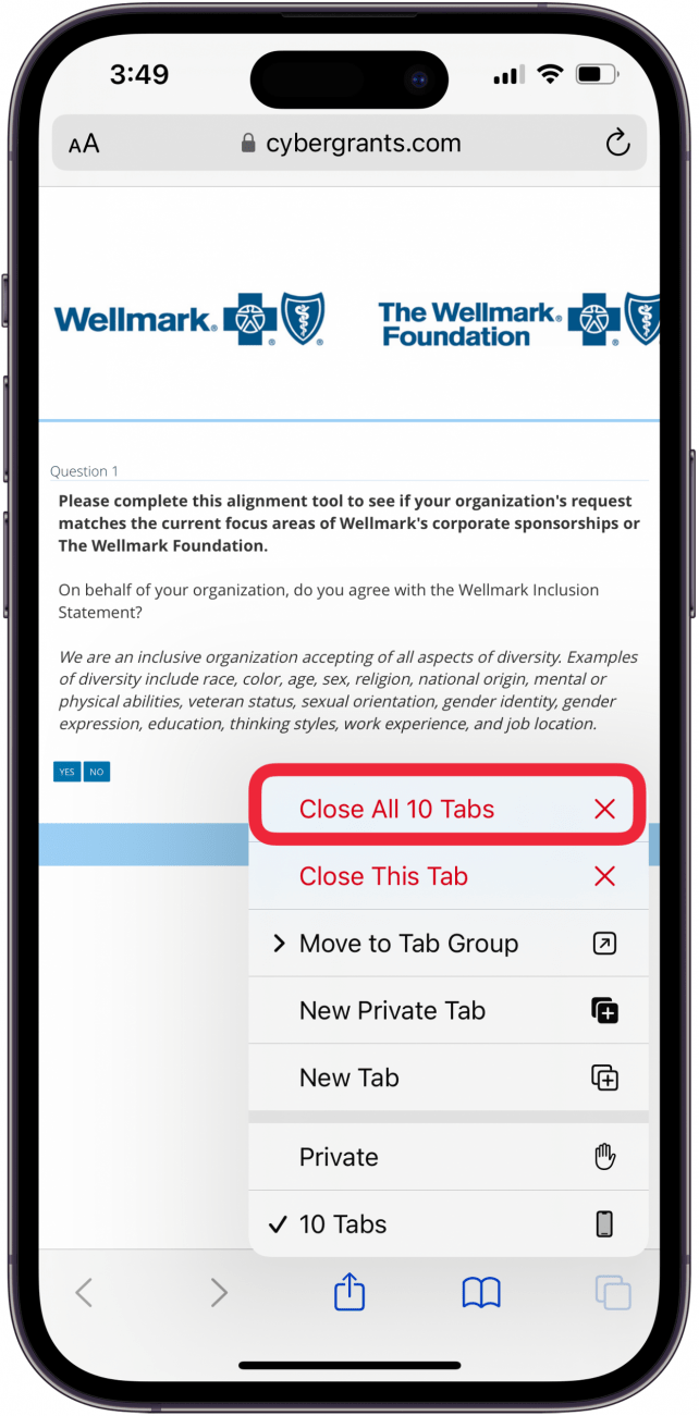 Schließen Sie die Safari-Registerkarten, wenn die Safari auf dem iPhone langsam ist.PNG Schließen Sie die Safari-Registerkarten, wenn die Safari auf dem iPhone langsam ist.PNG