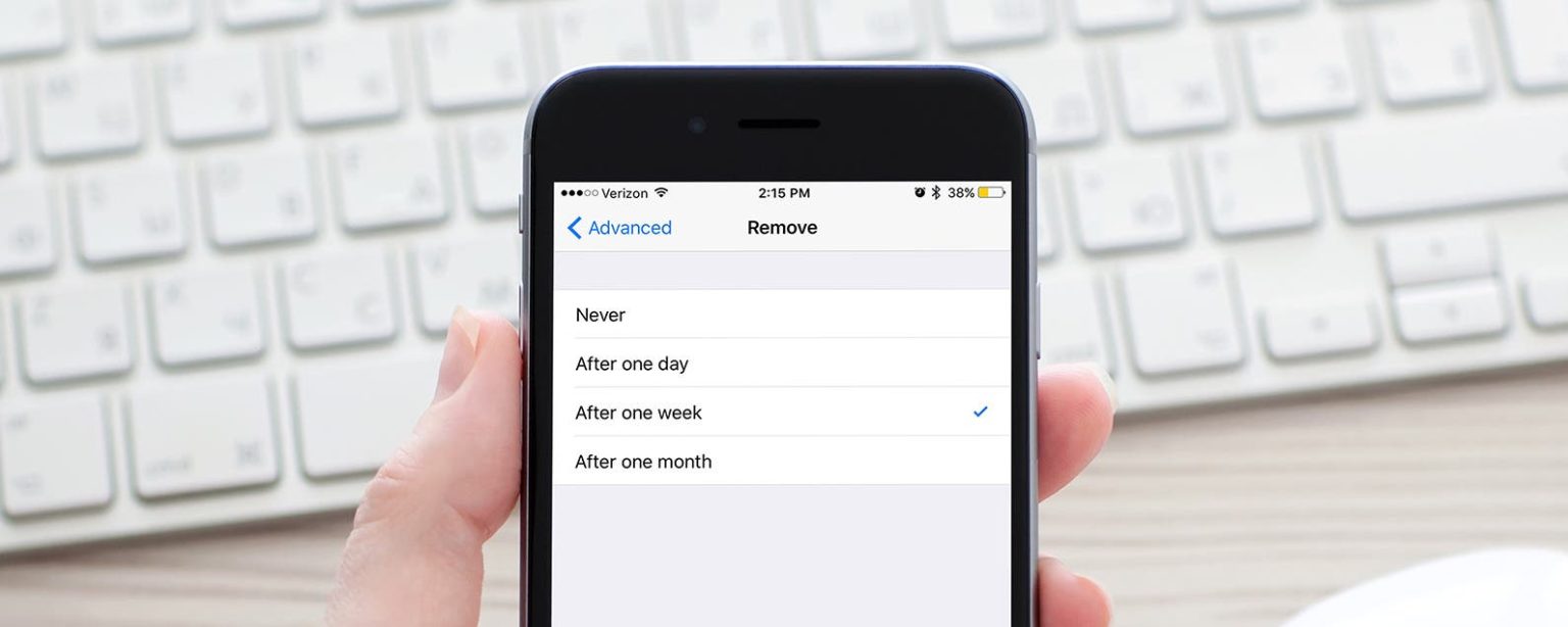 1714079592 Legen Sie fest wie lange geloeschte iCloud E Mails auf dem iPhone
