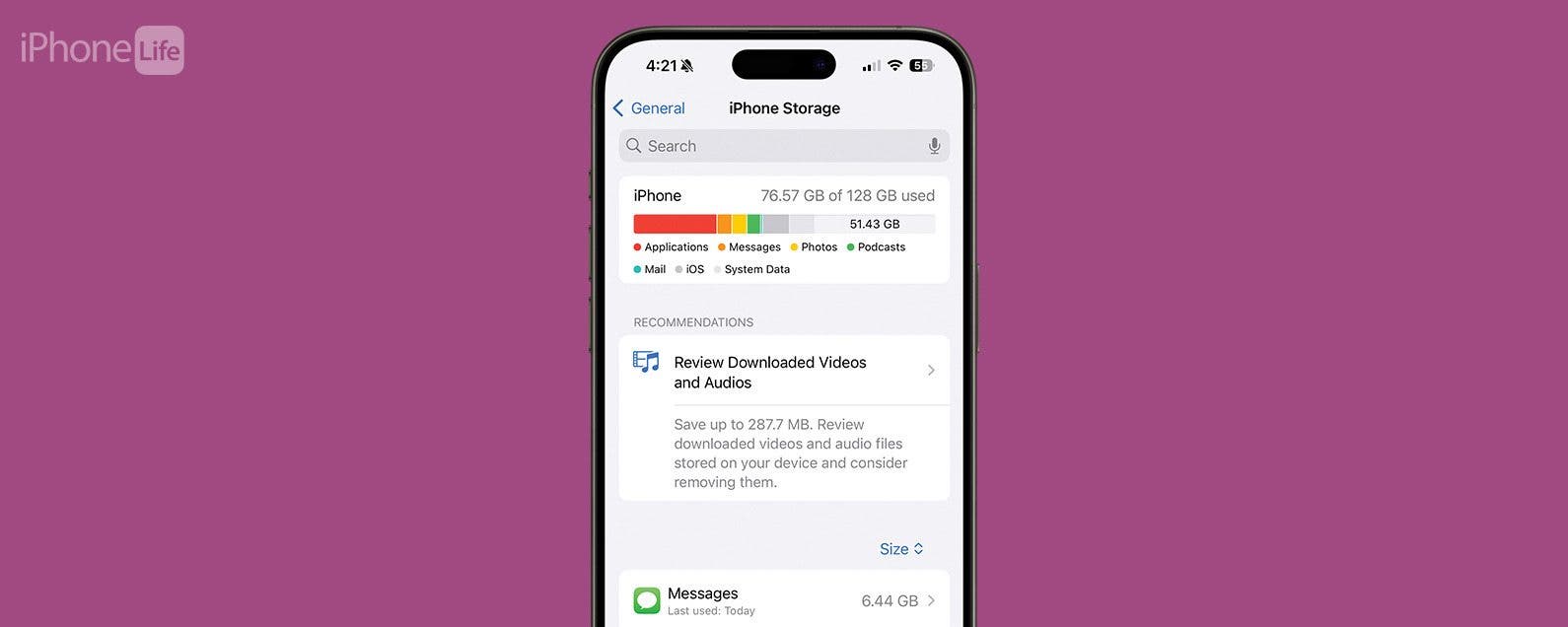 Organisieren Sie den Speicher und den Akku Ihres iPhones