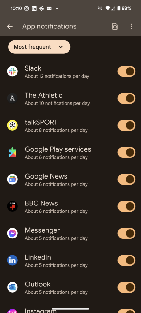 Benachrichtigungen auf einem Google Pixel-Telefon