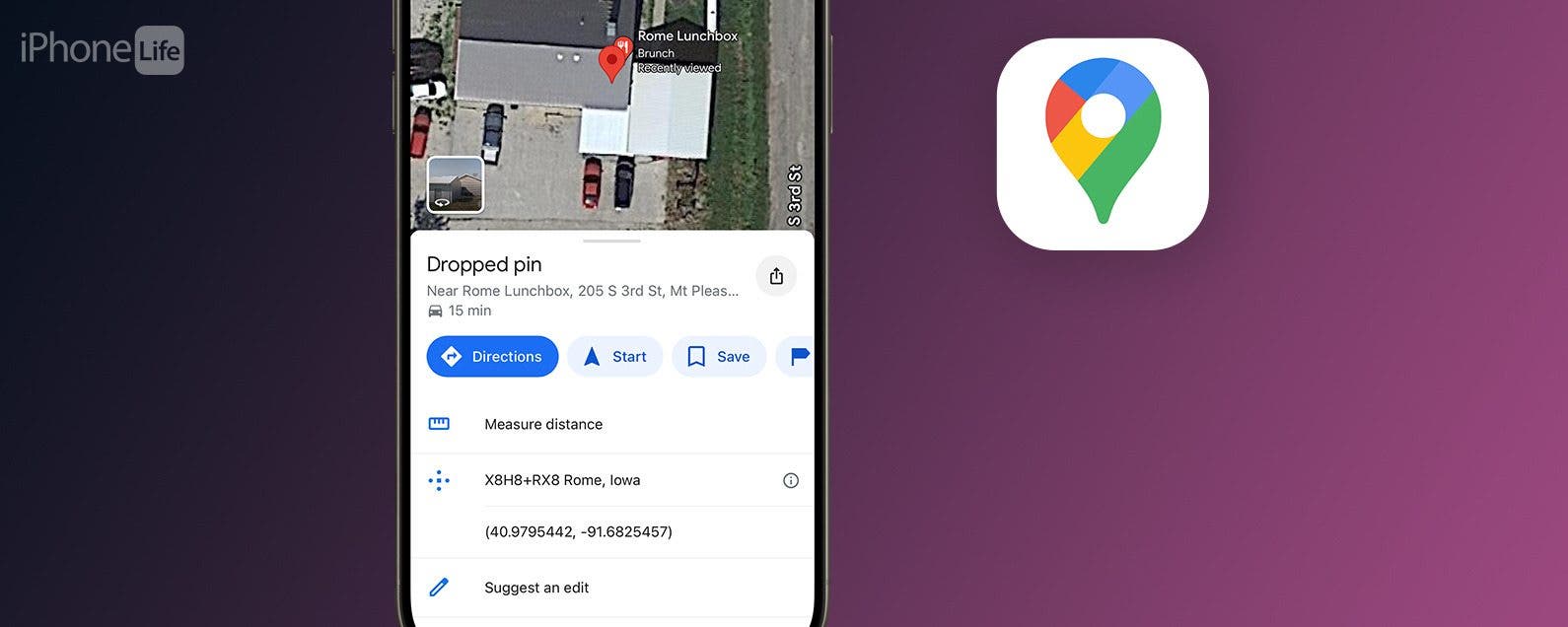 So fuegen Sie in Google Maps eine Stecknadel auf dem