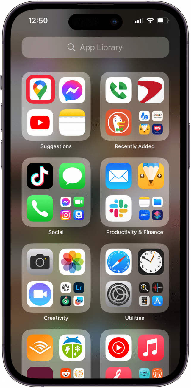 Öffnen Sie die Google Maps-App
