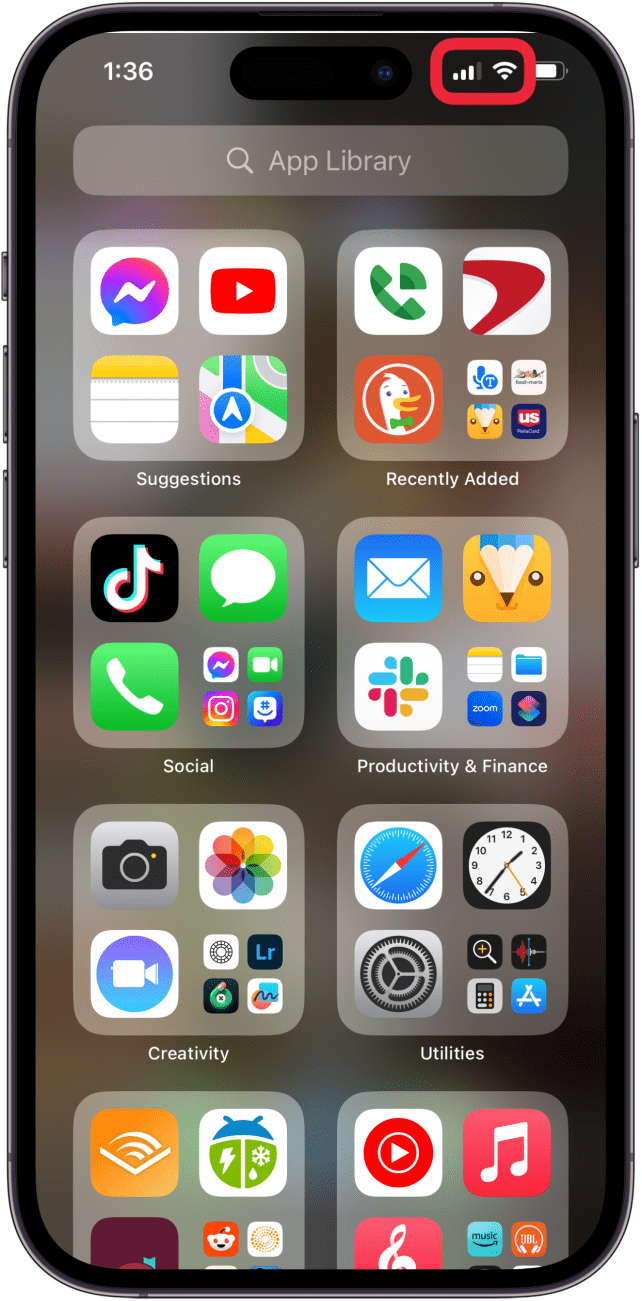 Überprüfen Sie das WLAN und das Mobilfunksignal, wenn die Safari langsam ist Überprüfen Sie das WLAN und das Mobilfunksignal, wenn die Safari langsam ist