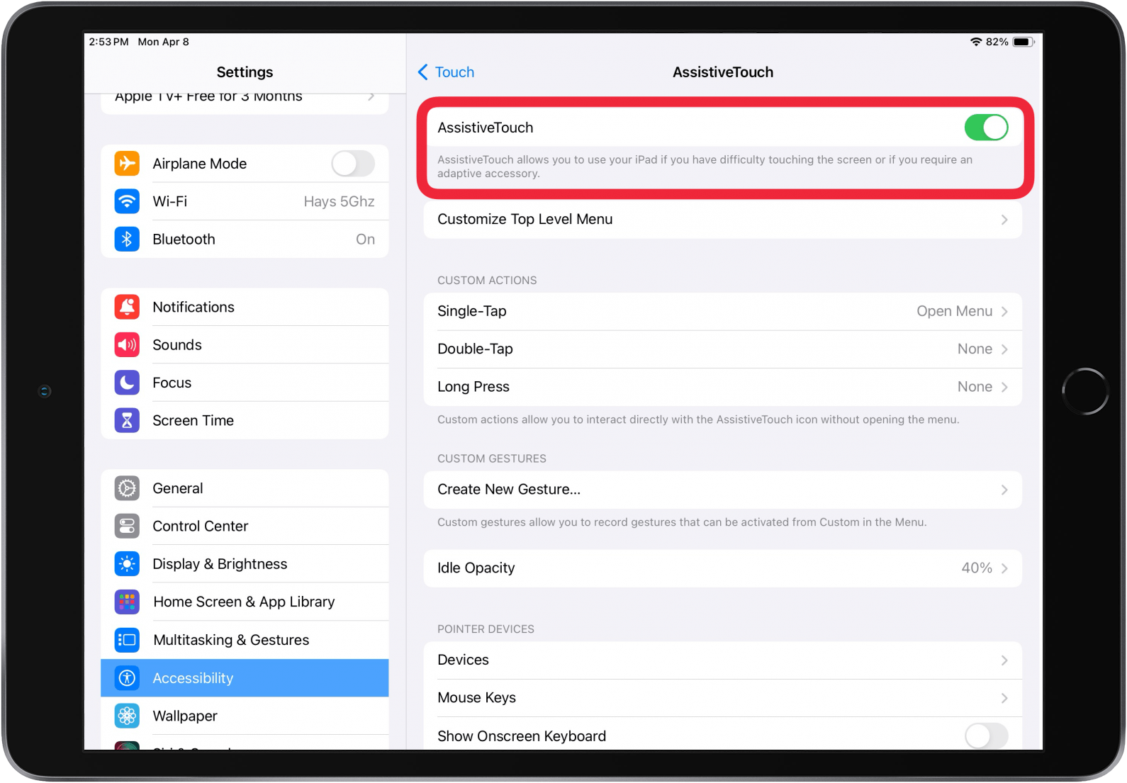 Schalten Sie die unterstützende Berührung ein, wenn die Home-Taste auf dem iPad nicht funktioniert